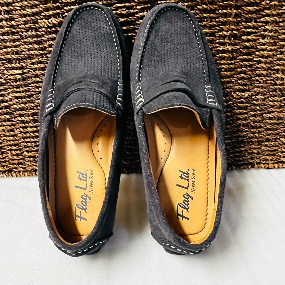 Flag Ltd. Nappa Glove Men’s Suede Loafers Size 8 Shoes